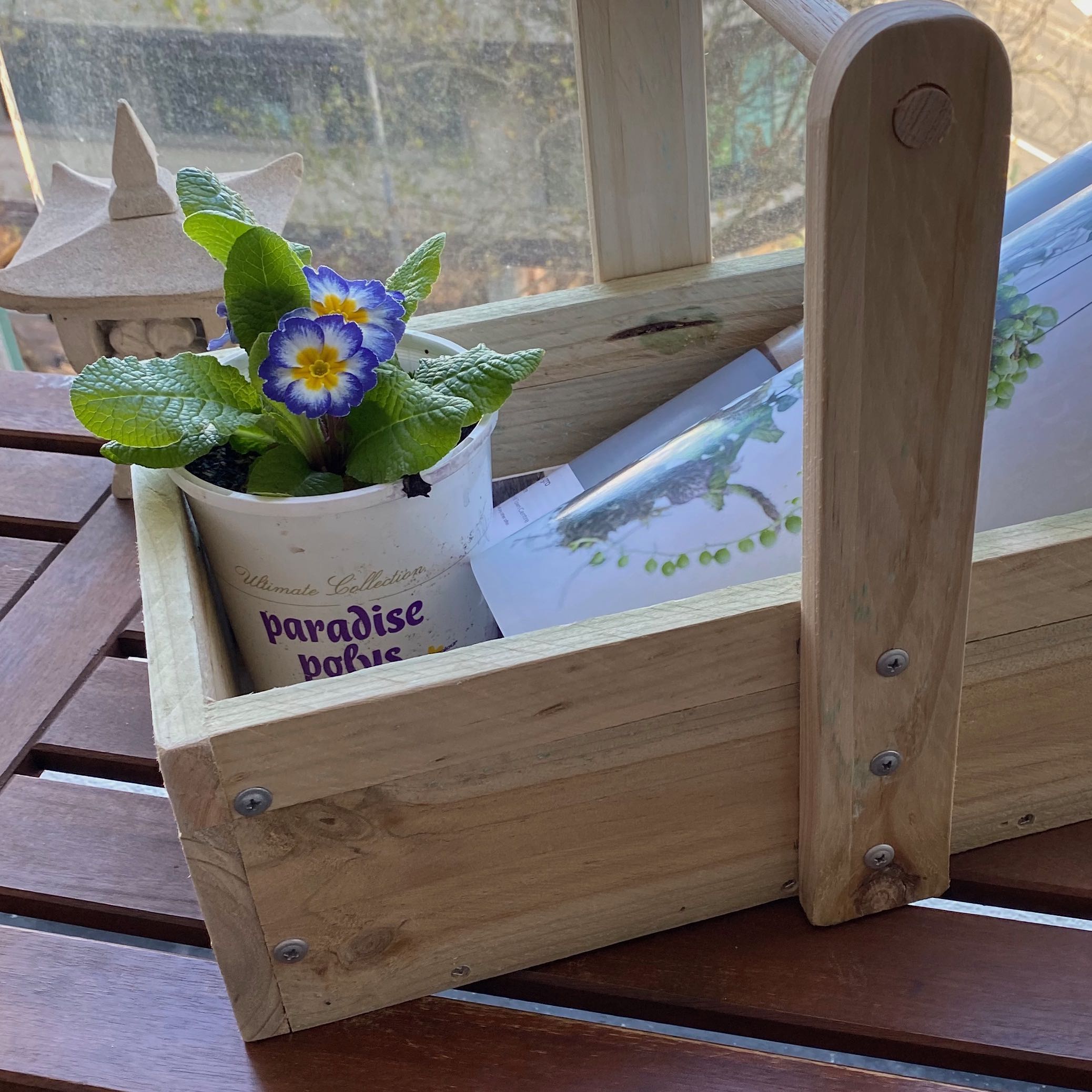 Rustic Hand Crafted Gardening Trug